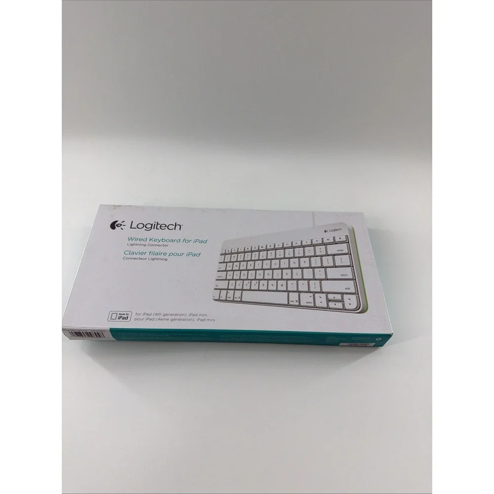 Logitech 920-005843 Wired KBD Lightning Keyboard For iPad 4 Or iPad Mini New